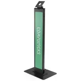 COMPULOCKS BrandMe stand - for LCD display - brandable with large base plate - black