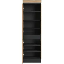 Die Möbelfundgrube Corte Garderobenschrank 60 x 45 x 200 cm grau