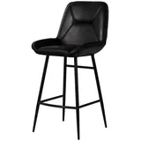 Massivmoebel24 Barstuhl 50 x 59 x 106 cm Schwarz