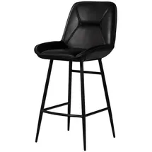 Massivmoebel24 Barstuhl 50 x 59 x 106 cm Schwarz