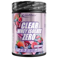 IronMaxx Clear Whey Isolate Zero - Wild Berries 400g Dose | wasserlösliches Eiweisspulver | Protein Limonade mit fruchtig-erfrischendem Geschmack | Laktosefreies Clear Protein