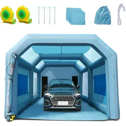 VEVOR Tragbares Aufblasbares Farbzelt Lackierzelt Diy Sprühmalerei 750 960 W Sprühschutz Farbkabine für DIY-Projekte