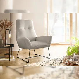 KAWOLA Sessel BISA Cord steingrau