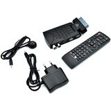 Generico Digital-Decoder terrestrisch HD Mini Dvb T2 USB Hdmi Scart-Buchse 180° Fernsehempfänger, Schwarz