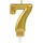 Amscan Zahlenkerze 9,3 cm gold