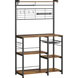 VASAGLE Küchenregal mit Magnetleiste 0 x 0 x 0 cm Braun