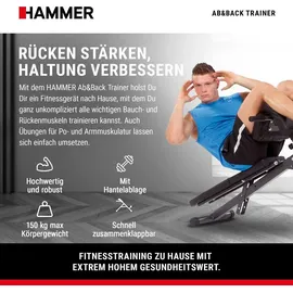 Hammer Ab&Back Trainer schwarz