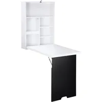 Homcom Schreibtisch-60L x 94,5B x 147H cm-Schwarz+Weiß | Gr.: onesize