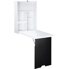 Homcom Schreibtisch-60L x 94,5B x 147H cm-Schwarz+Weiß | Gr.: onesize