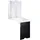 Homcom Schreibtisch-60L x 94,5B x 147H cm-Schwarz+Weiß | Gr.: onesize