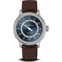 Meistersinger Klassik Plus Perigraph AM10Z17S - blau,braun - 43mm