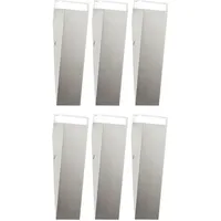 ETC Shop Wandleuchte 6er Set 30,5x7,5x8,5cm Silber