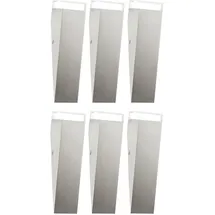 ETC Shop Wandleuchte 6er Set 30,5x7,5x8,5cm Silber