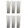 ETC Shop Wandleuchte 6er Set 30,5x7,5x8,5cm Silber
