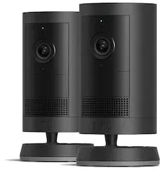 RING Outdoor Cam Plus - Battery - 2-Pack  - Black - EU WLAN-Außenkamera mit Akku