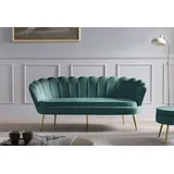 SalesFever 3-Sitzer »Clam«, extravagantes Muscheldesign, Breite 180 cm grün