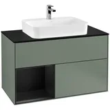Villeroy & Boch Waschtischunterschrank 100 x 60,3 x 50,1 cm Grün