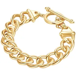 Lulu & Jane Armband Metall-Legierung in Gelbgold 21,0 cm Damen 
