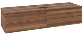 V&B Waschtischunterschrank ohne Frontstruktur Antao 160x50cm, HL, WBP-farbe w. wal, w. wal
