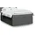 vidaXL Boxspringbett 180 x 200 cm Dunkelgrau