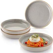 sänger geschirr Sänger Pastaschalen Set Rio Perlgrau, Teller, grau