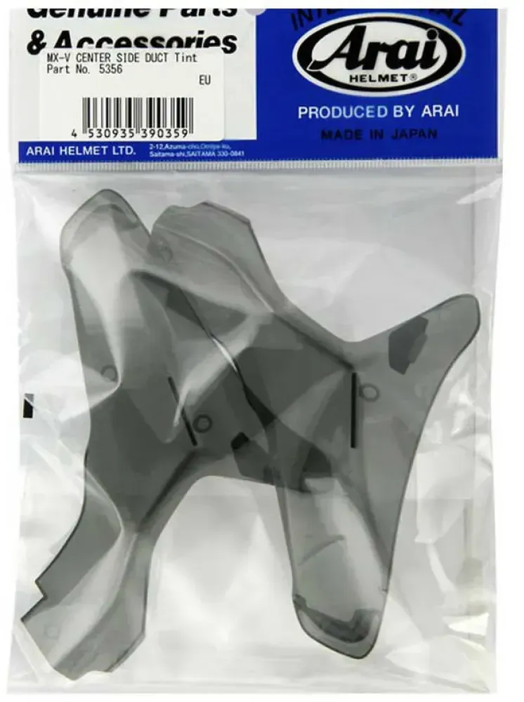 Arai Mx-v Upper Rear Lufteinlass An Der Seite Des Helms - Smoke - One Size