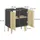 Vicco Waschbeckenunterschrank 60 x 61 cm Anthrazit/Eiche