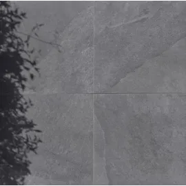 Terrassenplatte Feinsteinzeug Antrazit 60 x 60 x 2 cm