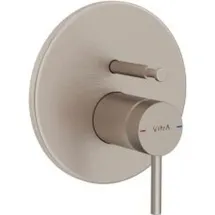 Vitra Origin Einhebel-Wannenfüll- und Brausearmatur V-Box Unterputzmontage Nickel gebürstet A4282234