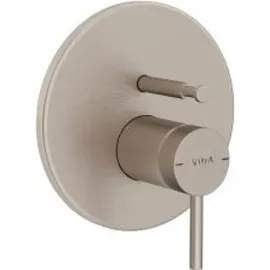 Vitra Origin Einhebel-Wannenfüll- und Brausearmatur V-Box Unterputzmontage Nickel gebürstet A4282234