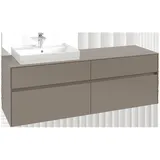 Villeroy & Boch Collaro Waschtischunterschrank C02200VQ 160x54,8x50cm, Waschtisch links, Marine blue