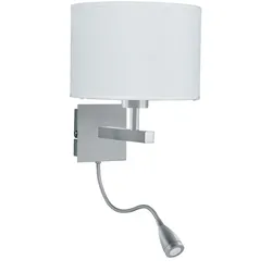 LED Wand Spot Lampe Leuchte Silber Flur Büro Schlaf Wohn Zimmer Beleuchtung