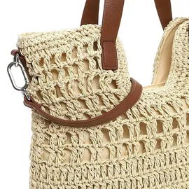 SURI FREY Marley Shopper Papierstroh Beige