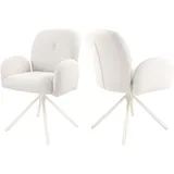 Tom Tailor Armlehnstuhl PEBBLE ARMCHAIR Stoff beige 2er Set