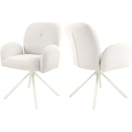 Tom Tailor Armlehnstuhl PEBBLE ARMCHAIR Stoff beige 2er Set
