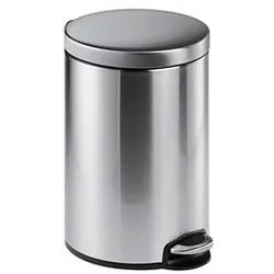 DURABLE Slow Motion Mülleimer 12,0 l edelstahl