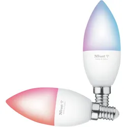 Trust 71293, Intelligentes Leuchtmittel, WLAN, Weiß, LED, E14, Kerze