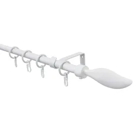 GARDINIA Gardinenstangen-Set Flame ausziehbar Ø mm weiß