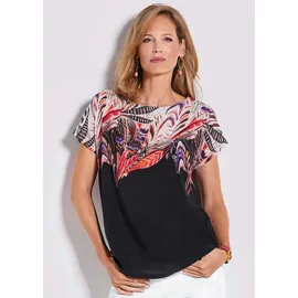 GOLDNER Elegantes Oberteil mit Ethno-Muster", in schwarz / gemustert), | Gr.: 44,