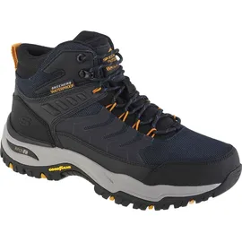 SKECHERS Arch Fit Dawson-Raveno Trekking Shoes, Marineblaues Ledernetz, 47.5 - 47.5