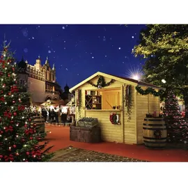 Karibu Marktstand 3,04 x 2,02 m Natur