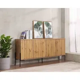 Home Affaire Sideboard »Valloire«, 2 feste Einlegeböden, Push-to-open Funktion, Breite 178 cm, Höhe 80 cm,