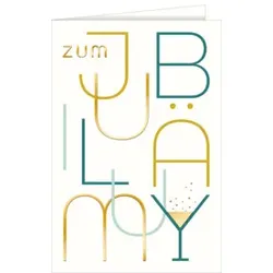 Jubiläumskarte geprägt 74-31000 Bild