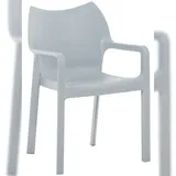 CLP Diva Gartenstuhl 57 x 57 x 84 cm hellgrau