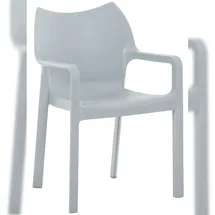CLP Diva Gartenstuhl 57 x 57 x 84 cm hellgrau