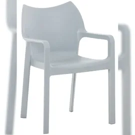 CLP Diva Gartenstuhl 57 x 57 x 84 cm hellgrau