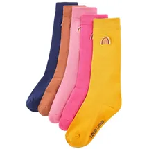 vidaXL Kindersocken 5 Paar Regenbogen Kinder Socken Strümpfe Freizeitsocken EU 23-26 - 23-26