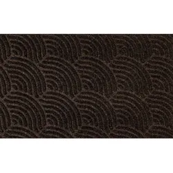 Schmutzfangmatte Outdoor Waves dark brown 75 x 45 cm wetterfeste Fussmatte waschbar wash+dry DUNE