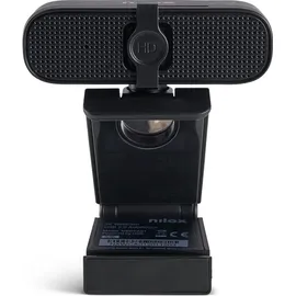 NILOX Webcam NXWCA01 1080p Autofokus 75° Sichtfeld Schwarz