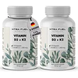 XTRA FUEL Vitamin D3 + K2 Kapseln - 20.000 I.E. 200mcg Mk-7 all-trans 185 g